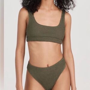 Good American Olive Bikini Set